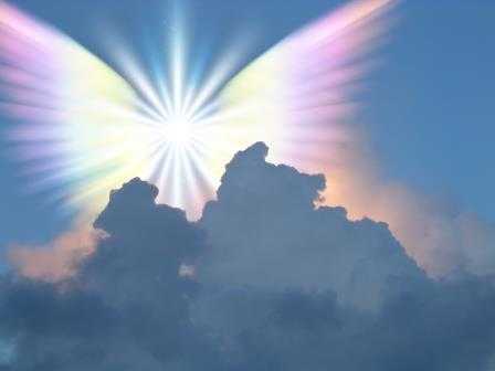 Angel wings in the sky