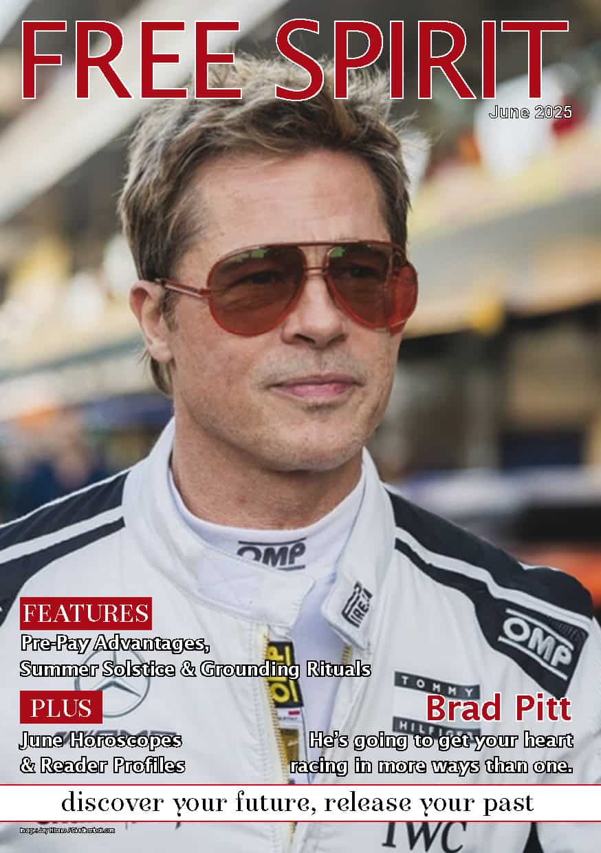 Free Spirit June 20205 Cover Brad Pitt